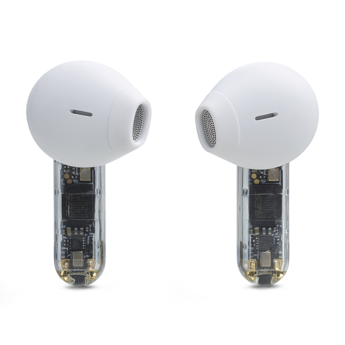 JBL Tune Flex Ghost Edition - White Ghost - True wireless Noise Cancelling earbuds - Back image number null